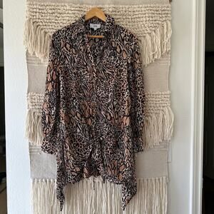 Gilner Farrar Brooke Leopard Shirt Dress